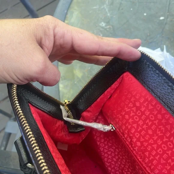 Kate Spade Black and Tan Polka Dot Tote - Picture 5 of 6